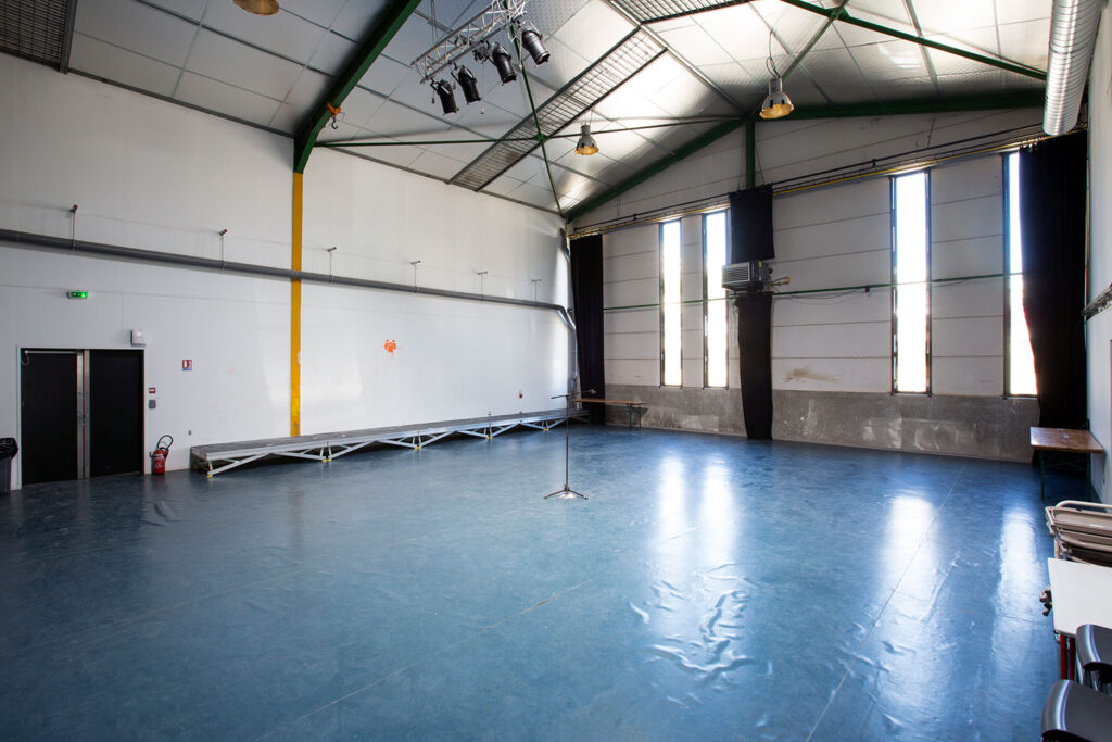 La salle de répétition de Lieux Publics.