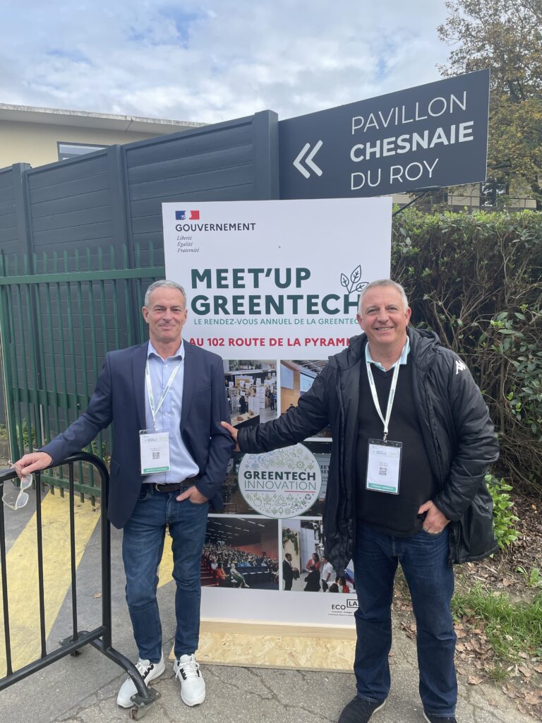 Christophe Levis et Erwan Huel ont représenté Cool Roof au salon Meet'Up GreenTech.