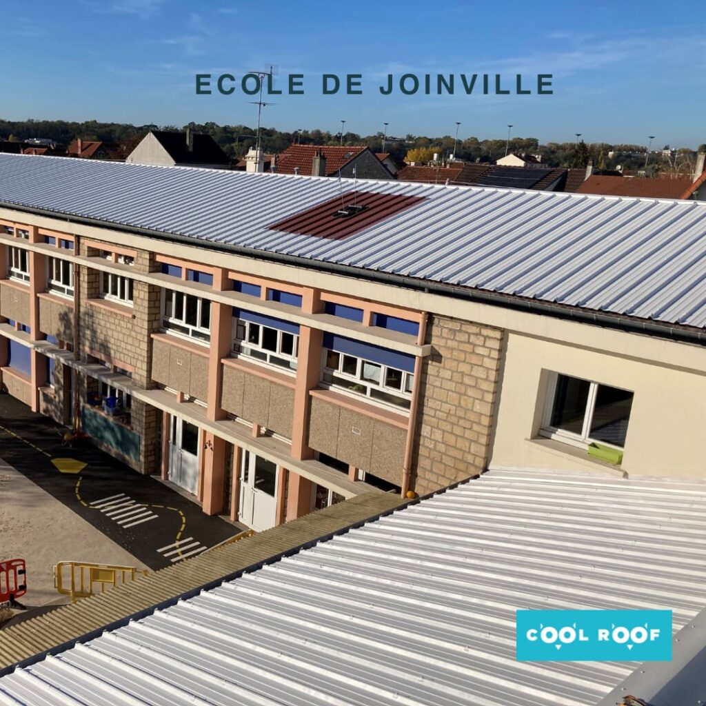 Avec Cool Roof, un chantier pour la réduction des températures intérieures à l'école de Joinville.