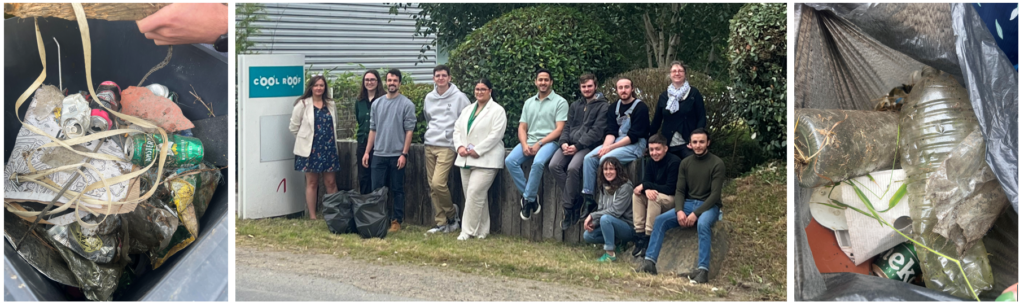 L’équipe Cool Roof lors de la Journée mondiale sans sac plastique
