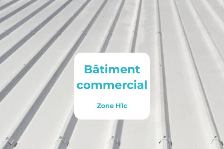 Cool Roof rafraîchit avec succès un bâtiment commercial non-alimentaire en zone H1c.