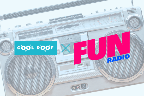Cool Roof en direct sur Fun Radio dans le Vacher Time.