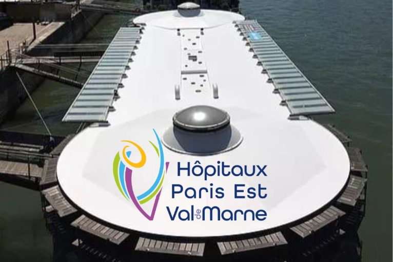 Cool Roof à Paris sur la péniche-hôpital "L'Adamant"