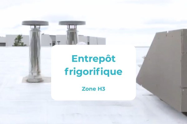 Cool Roof en zone H3 : Un entrepôt frigorifique bénéficie de tous les avantages du cool roofing.