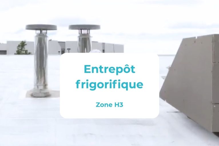 Cool Roof en zone H3 : Un entrepôt frigorifique bénéficie de tous les avantages du cool roofing.